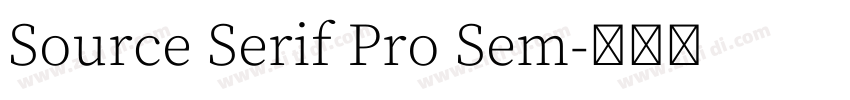 Source Serif Pro Sem字体转换 Source Serif Pro Sem字体转换